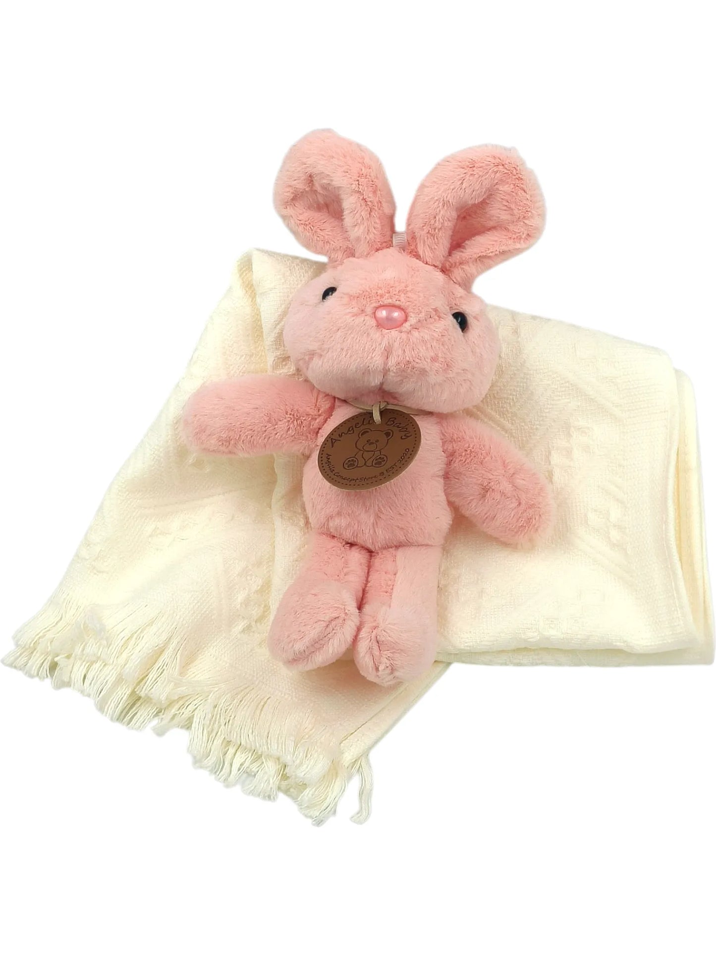Angeliz Baby Gift Wishing Balloon Lucky Bunny Baby Hamper Set 11 Pcs - Pink