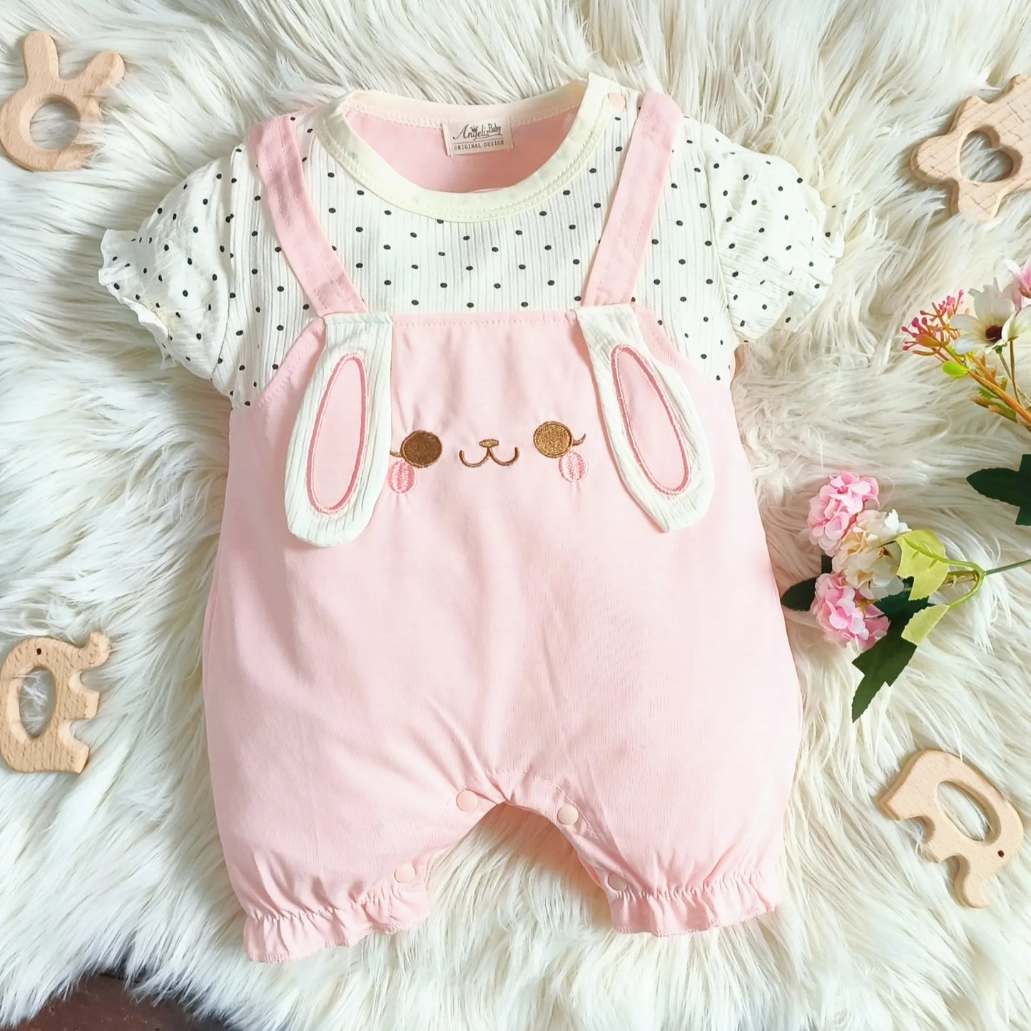 Angeliz Bunny Friend Outing Baby Hamper Set 11 Pcs- Pink