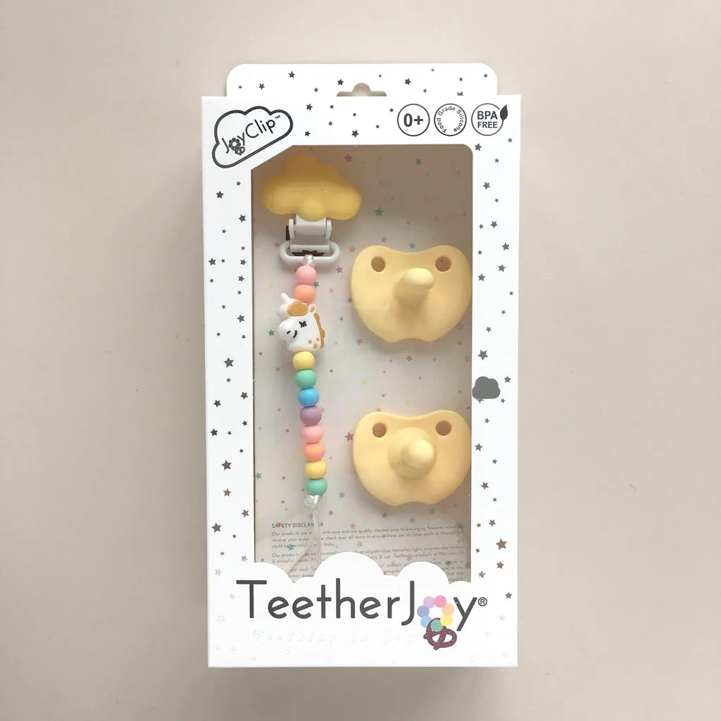 TeetherJoy Twin Pacifiers + Pacifier Clip