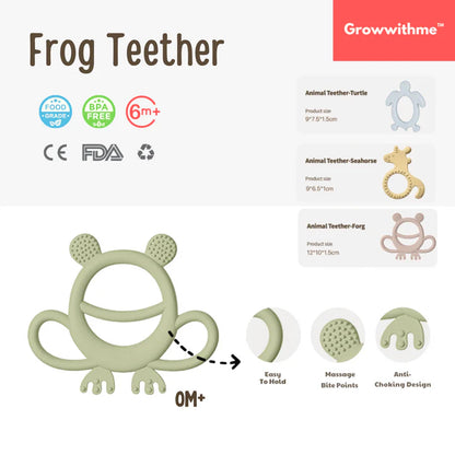Growwithme™ Silicone Frog Teether