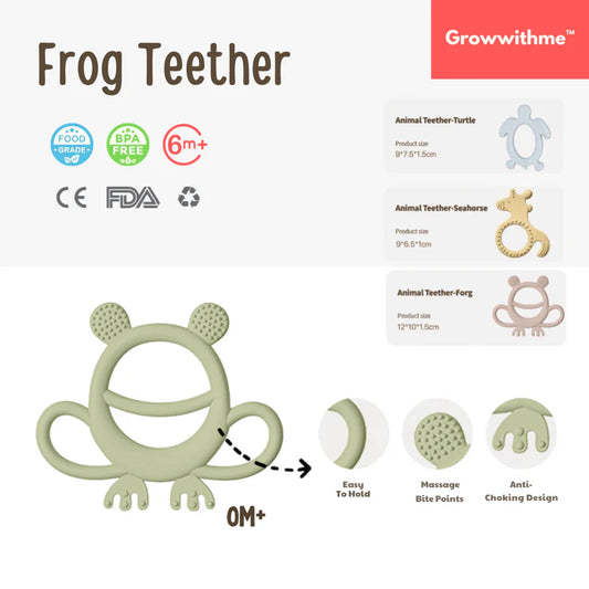 Growwithme™ Silicone Frog Teether
