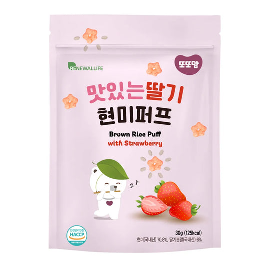 DDODDOMAM BROWN RICE PUFF - STRAWBERRY