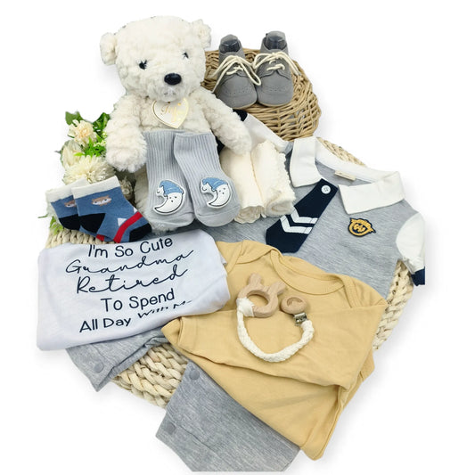 Angeliz Little Tuxedo Onesies Party Grow Baby Hamper Set 12 Pcs
