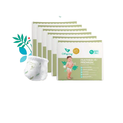 Offspring® FeatherAir Premium Diapers - 6 Pack Bundle
