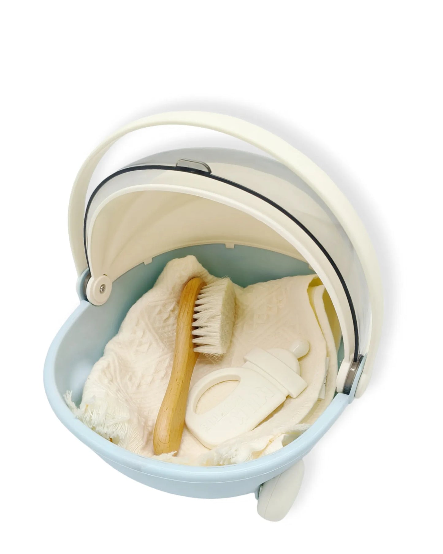 Angeliz Mini Cart Grooming Baby Hamper Set 9 Pcs- Blue