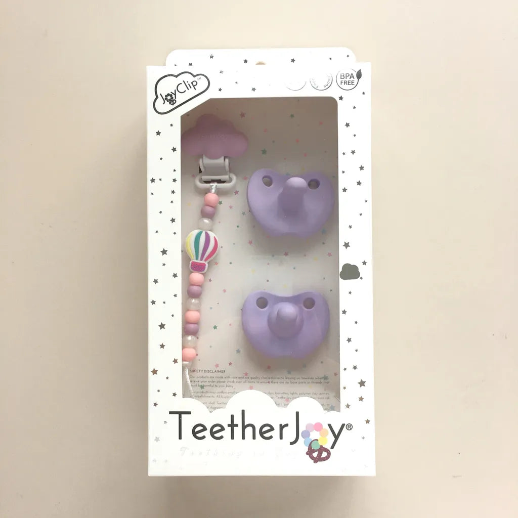 TeetherJoy Twin Pacifiers + Pacifier Clip
