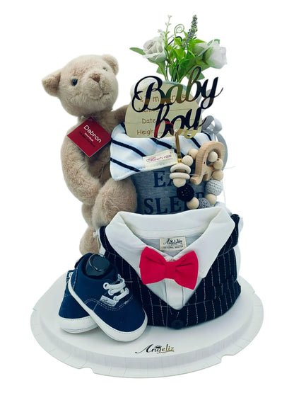 Angeliz Tuxedo Memory Premium Bear Hamper Set 13 pcs