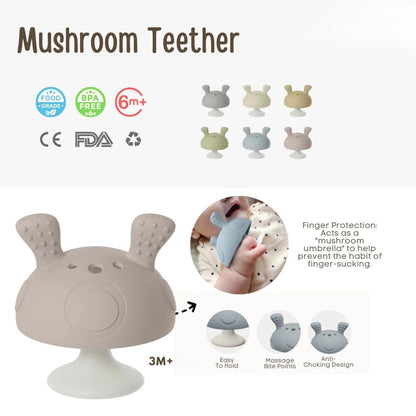 Growwithme™ Silicone Mushroom Teether
