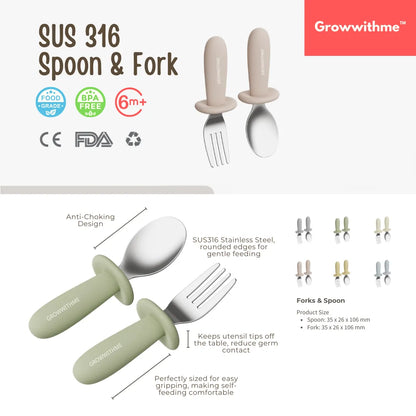 Growwithme™ SUS316 Fork & Spoon