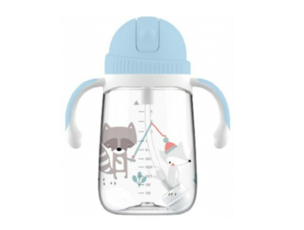 BUBBLES 2 IN 1 TRITAN STRAW BOTTLE